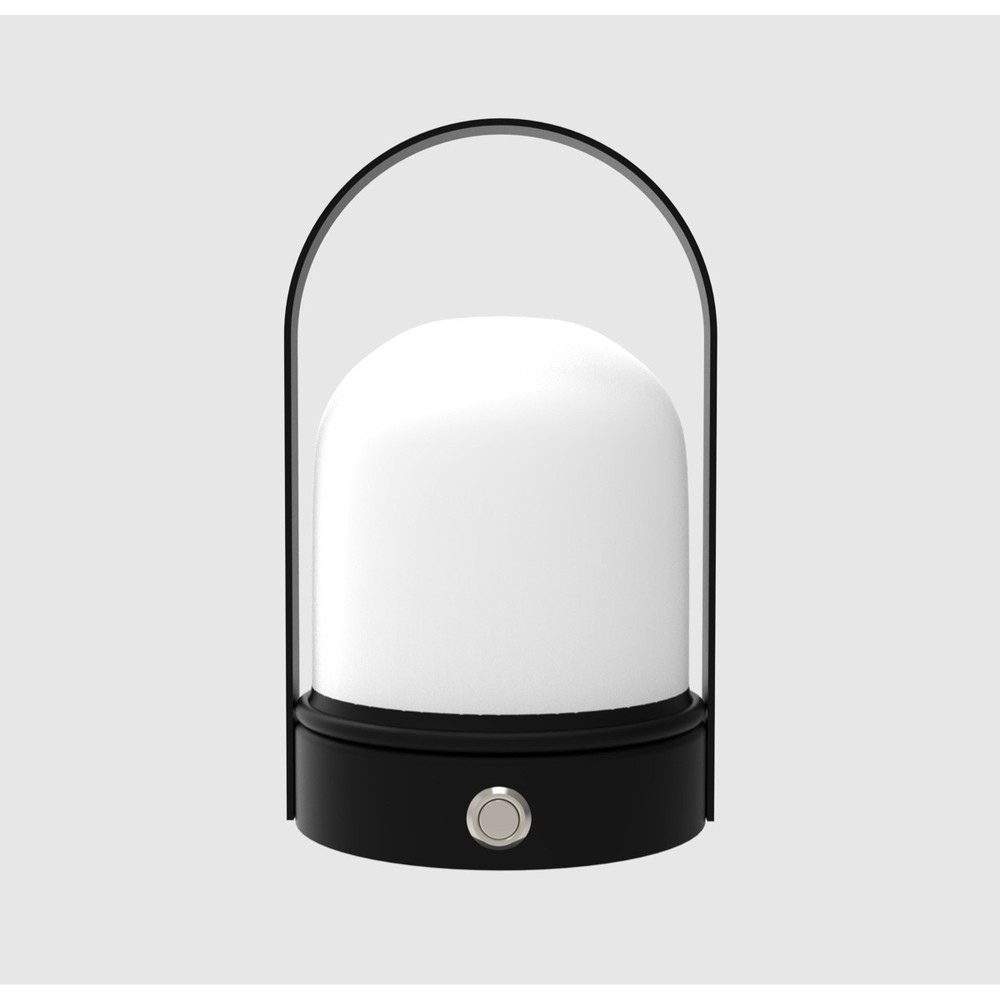 Opladelig LED bordlampe til indendørs og udendørs brug, sort, dæmpbar, IP54, 5W, 500lm, RA80.
