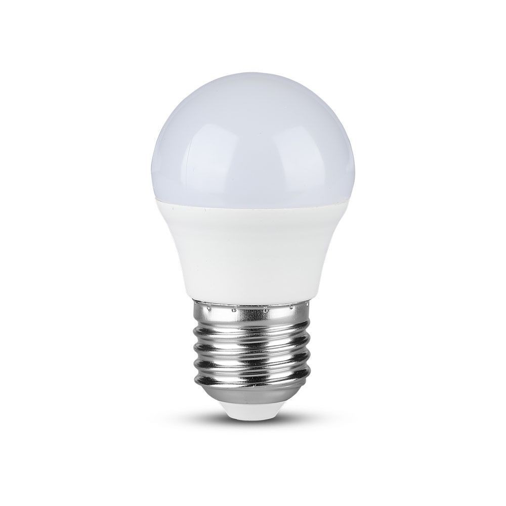 V-Tac 4W LED pære - G45, kompakt, E27, erstatning for 30W
