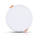V-Tac 12W LED indbygningspanel - Samsung LED chip, Ø7,5 cm hul, Ø12 cm mål, 230V, 5 års garanti