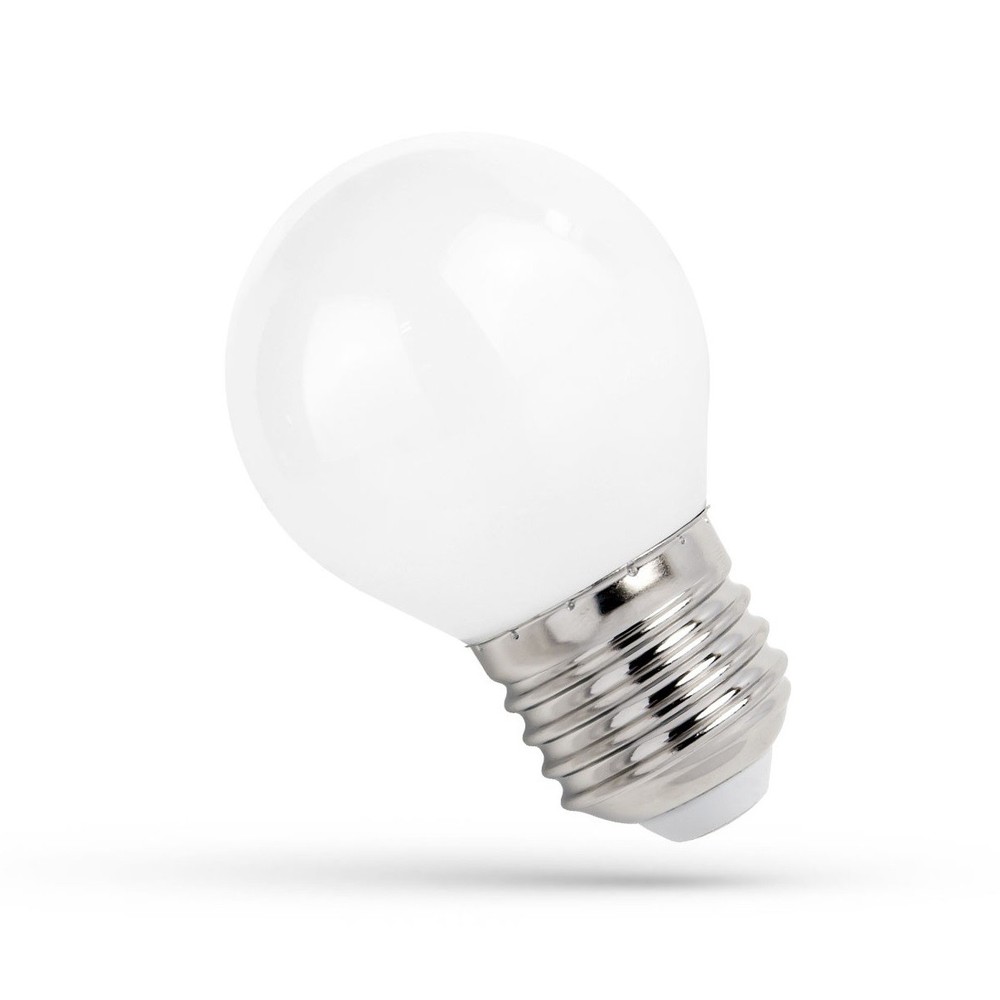 1W LED kronepære - G45, kultråd, matteret glas, E27, 230V, 90lm, RA80