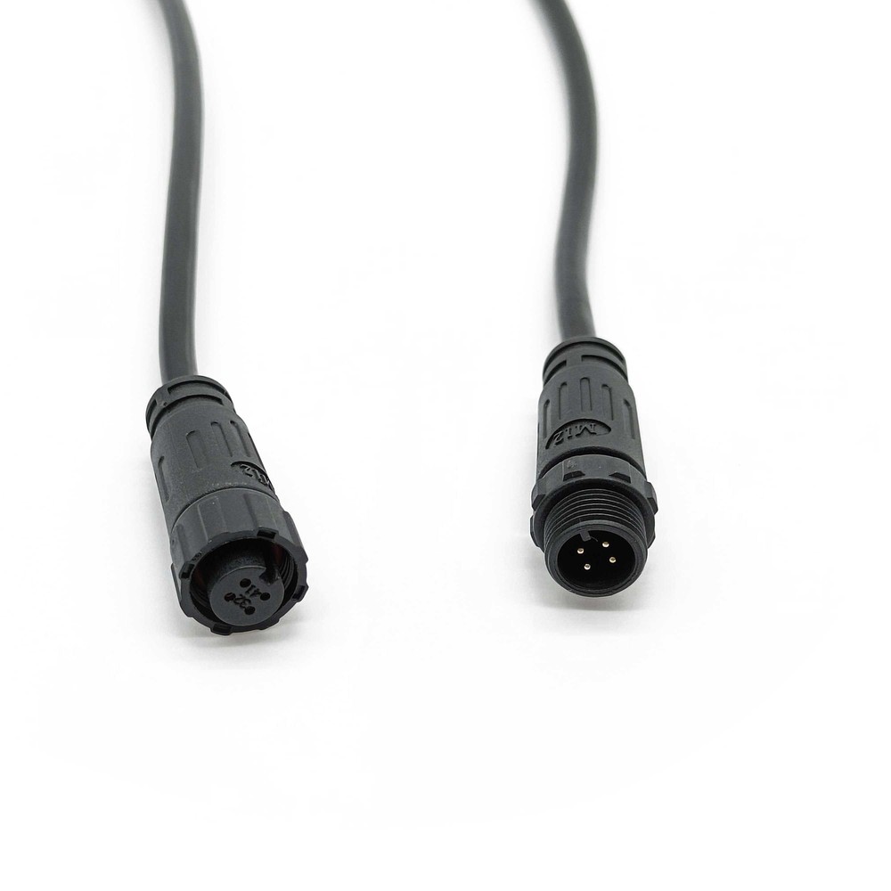 Forlængerkabel til RGB saunalys - 1 meter, IP68, 24V