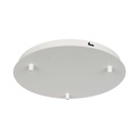 Ståltag med 3 huller - Mat Hvid - 300x25 mm