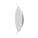 V-Tac 12W LED Indbygningspanel - Ø15,5 cm Hul, Ø18 cm Mål, 230V, 1200lm, RA80