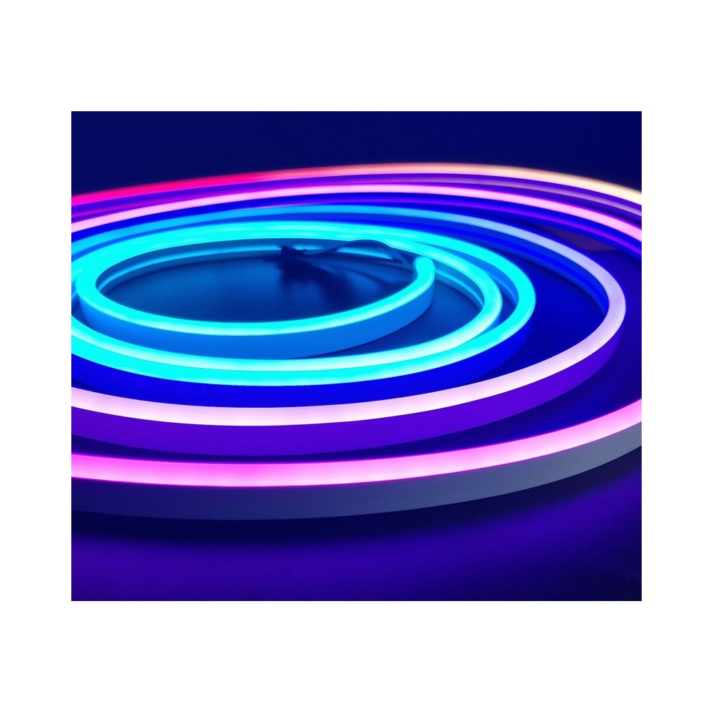 16W/m RGBIC Neon Flex-strips - 10m, 96 LED pr. meter, 24V, 8x16, IP20