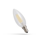 Spectrum 4W LED pære - C35, kultråd, varm hvid, 1800K, E14 - 340lm, RA80, Flicker free
