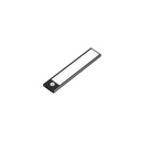Genopladelig PIR Sensor Skabsbelysning - Sort, 20cm, 1W, USB Input, 80lm, RA80, Flicker Free