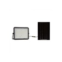V-Tac 120W Solcelle projektør LED - Sort, inkl. solcelle, fjernbetjening, batteri, IP65