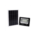V-Tac 50W Solcelle Projektør LED - Sort, inkl. solcelle og fjernbetjening, IP65, 4200lm, RA70, Vandtæt