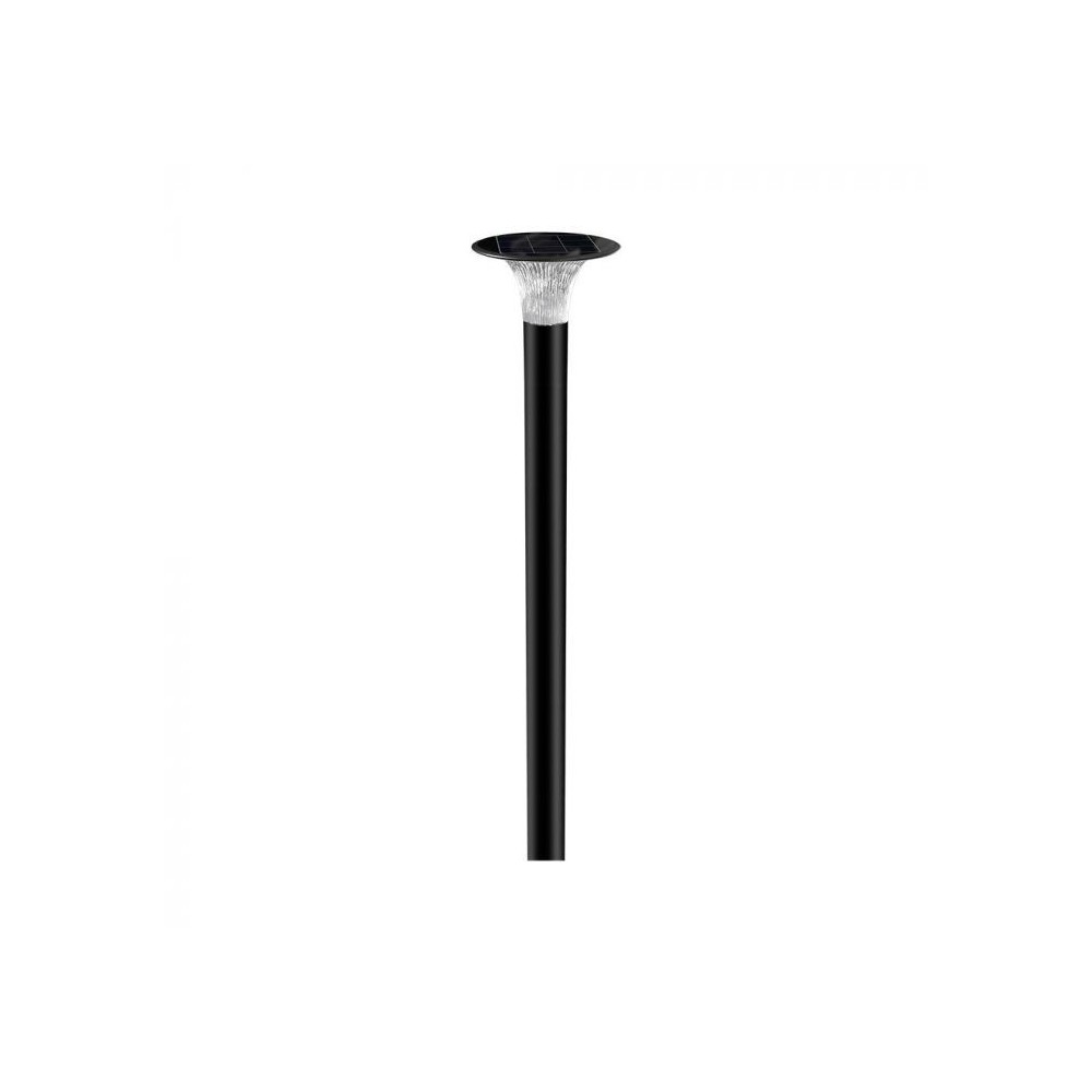 V-Tac 15W Solcelle havelampe LED - Sort, Ø25.7 cm, solcelle, sensor, IP65, 3 års garanti