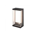 V-Tac 1W Solcelle Væglampe LED - Sort, med sensor, vejrbeskyttet IP54