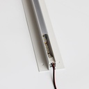 Troldtekt Skinne til LED strips - Planforsænket, 120 cm, Forlængbar