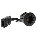LEDlife indbygningsspot Inno88 - GU10, Sort, IP44, godkendt i isolering med 230V-input