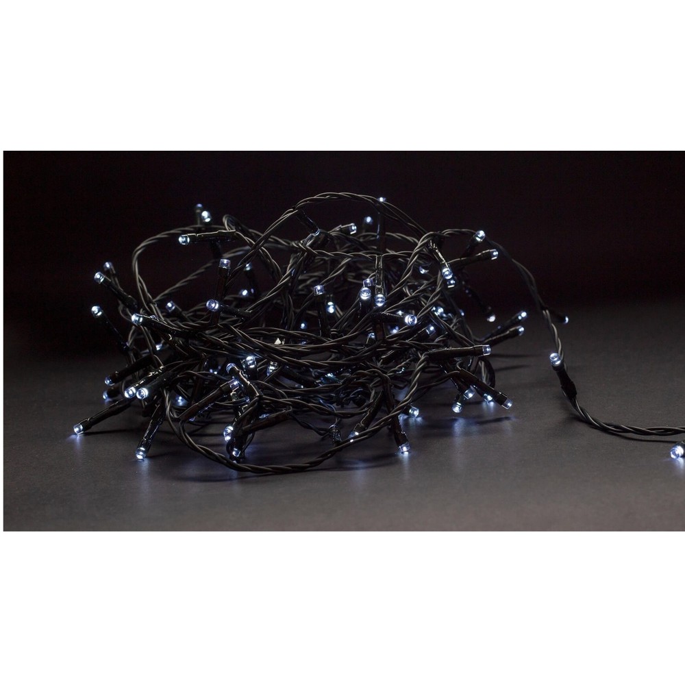Smart Home LED julelyskæde - Tuya/Smart Life, 120 LED, kold hvid, memory funktion, udendørs, IP44, 230V