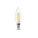 V-Tac 4W LED kertepære - Varm hvid, E14, 400lm, RA80