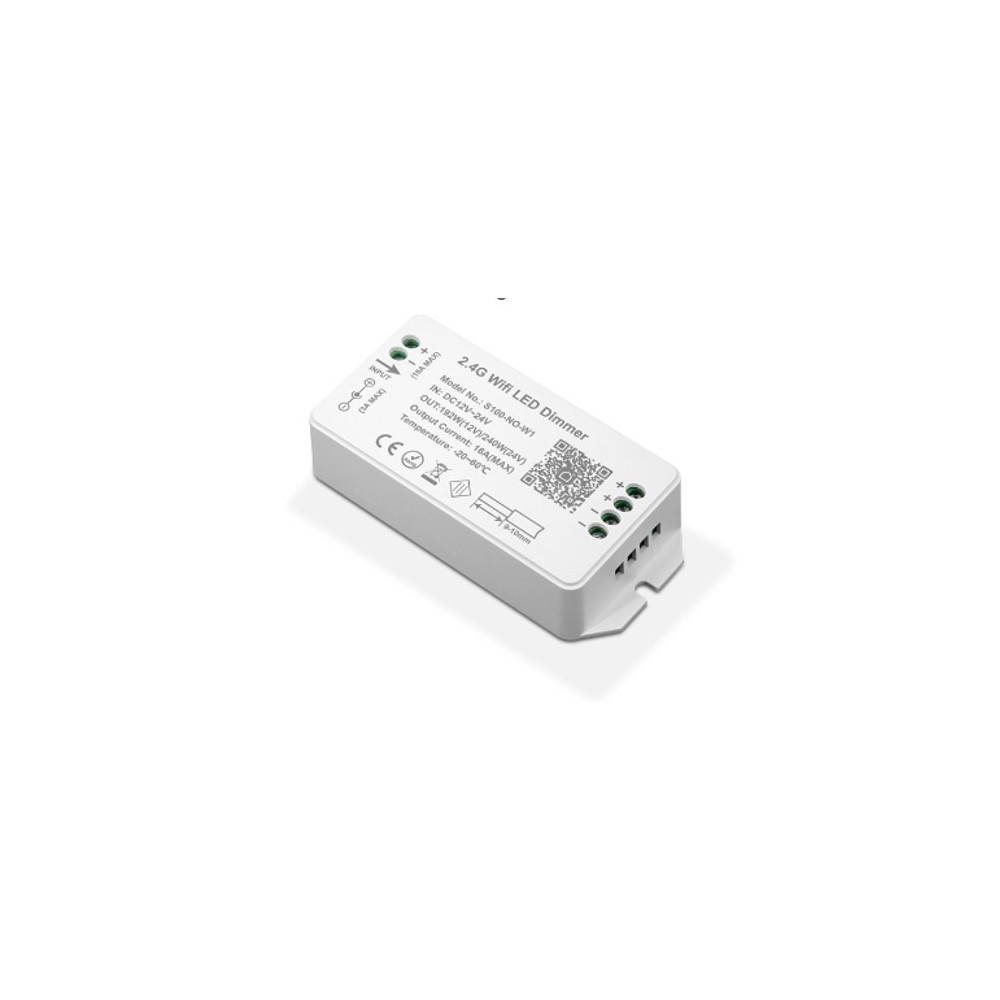 Trådløs WiFi dæmper - Tuya Smart/Smart Life, kompatibel med Google Home/Alexa, 12V (120W), 24V (240W)