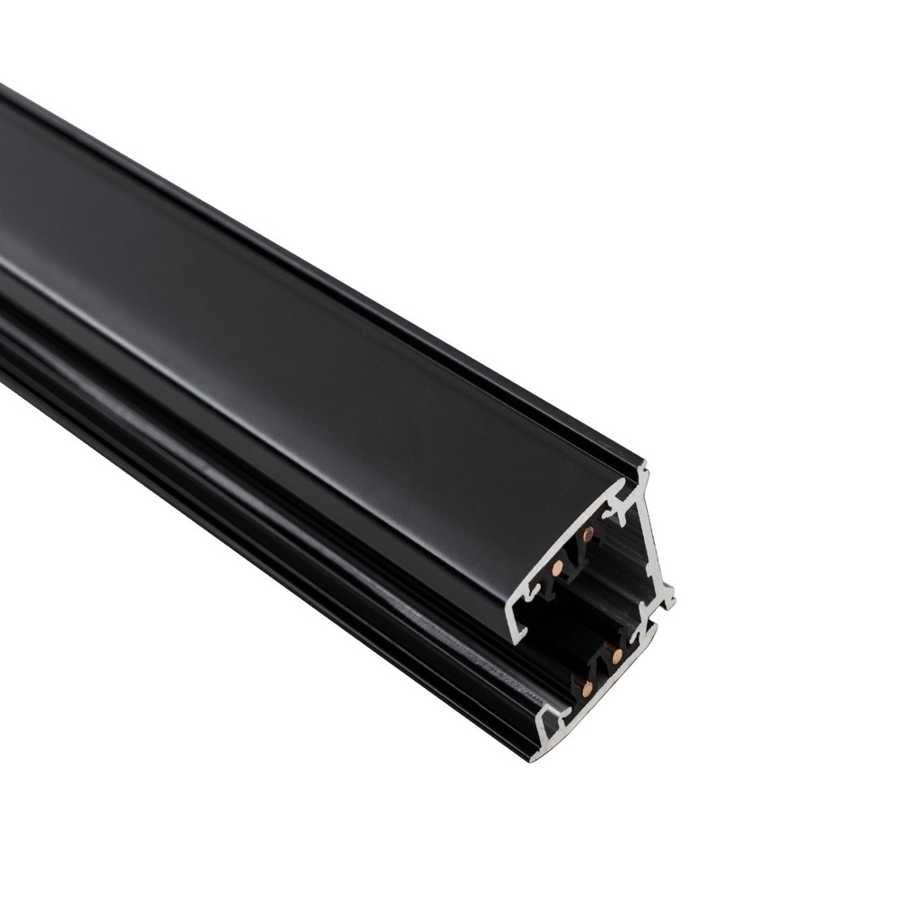 SPS 2 skinne, 3-faset 1m (sort) - Spectrum skinne til 230V