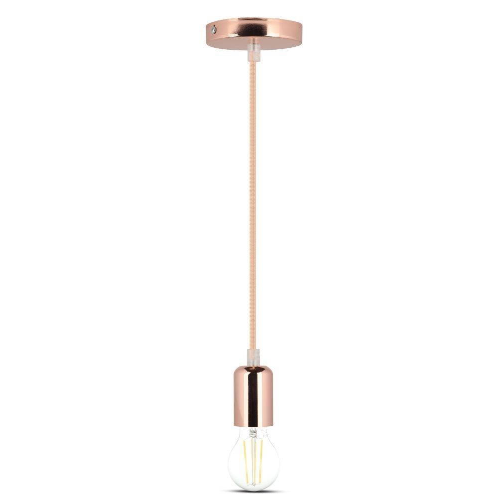 V-Tac lampefatning - Rose guld, E27 (Maks. 60W)