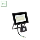 NOCTIS LUX 3 PROJEKTØR 30W 230V IP44 150x190x53mm SORT med PIR-sensor - Kraftfuld sort udendørs projektør med PIR-sensor