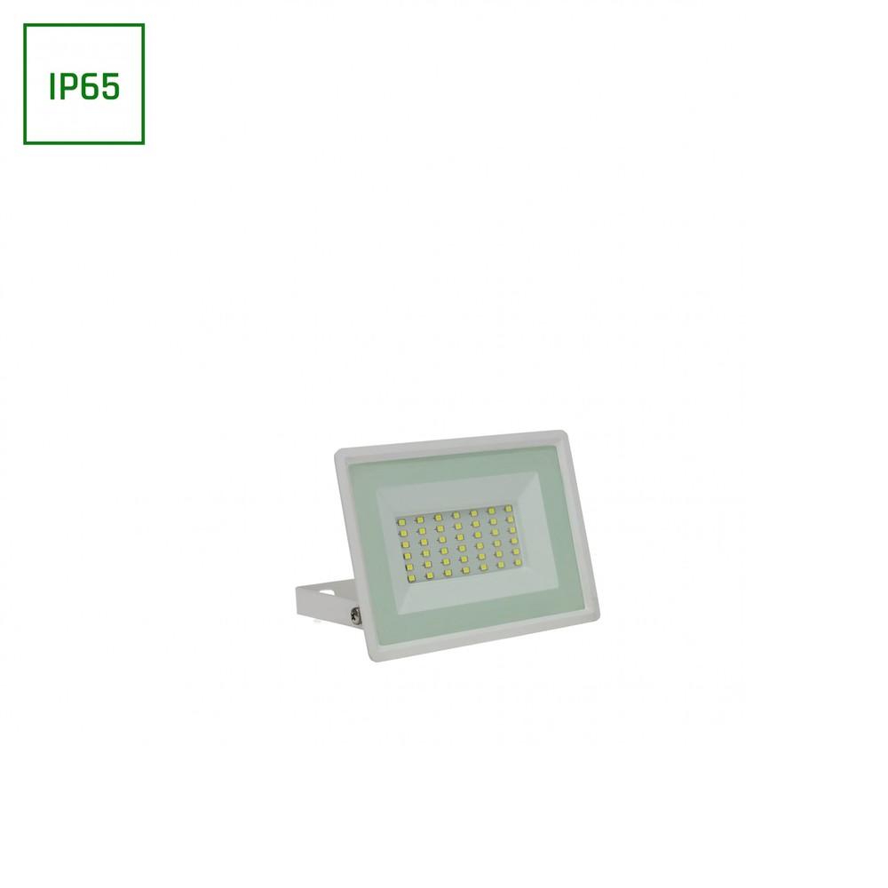 NOCTIS LUX 3 PROJEKTØR 30W 230V IP65 150x110x27 HVID - Kraftfuld 30W projektor med IP65 beskyttelse mod vand og støv. Ideel til udendørs belysning.