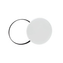 Spectrum 32W LED loftslampe - hvid kant, inkl. sort ring, Ø38cm, 5,2cm højde, 3380lm, RA80, IP54