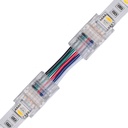 Slim samler med ledning til LED strip - 10mm, RGBW, IP20, 5V-24V