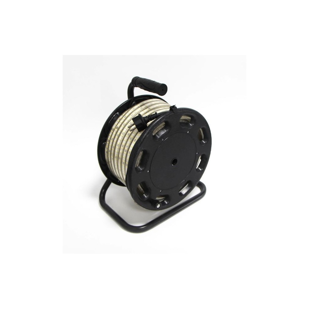 LEDlife 50m arbejdslys LED strip på tromle - 230V, IP67, 180 LED/m, 10W/m, 1200 lm/m
