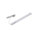 LED skabsbelysning - 50 cm, 6mm høj, 12V, 9W, med endeprop, RA82