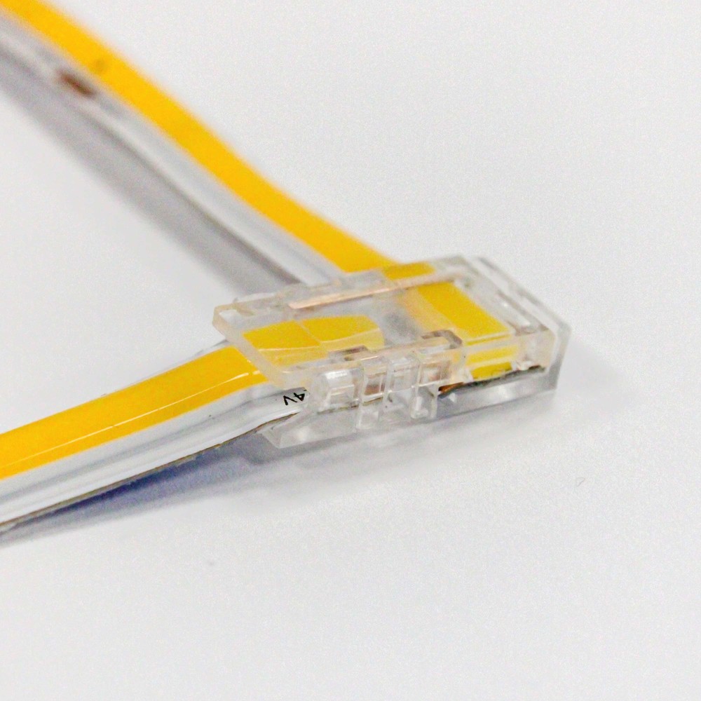 L-mellemled - Enkeltfarvet LED strips - 10mm bred, 12V / 24V, COB