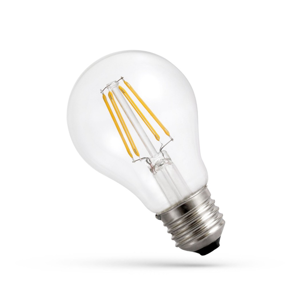 Spectrum 3,8W LED pære - Erstatning for 60W, 212 lm/W, A60, kultråd, klart glas, E27