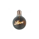 V-Tac 5W LED Love globepære - Kultråd, Ø12,5cm, ekstra varm hvid, E27