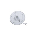 9W LED indsats med linser, flickerfri, Ø12,5 cm, erstatning for G24, cirkelrør og kompaktrør, 230V input, 1000lm, RA80