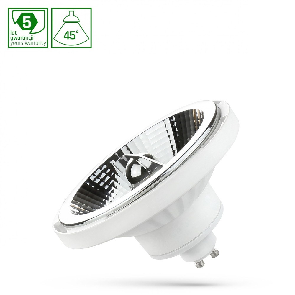 LED AR111 GU10 230V 12W SMD 45° HVID Spektrum - 1050lm - RA80