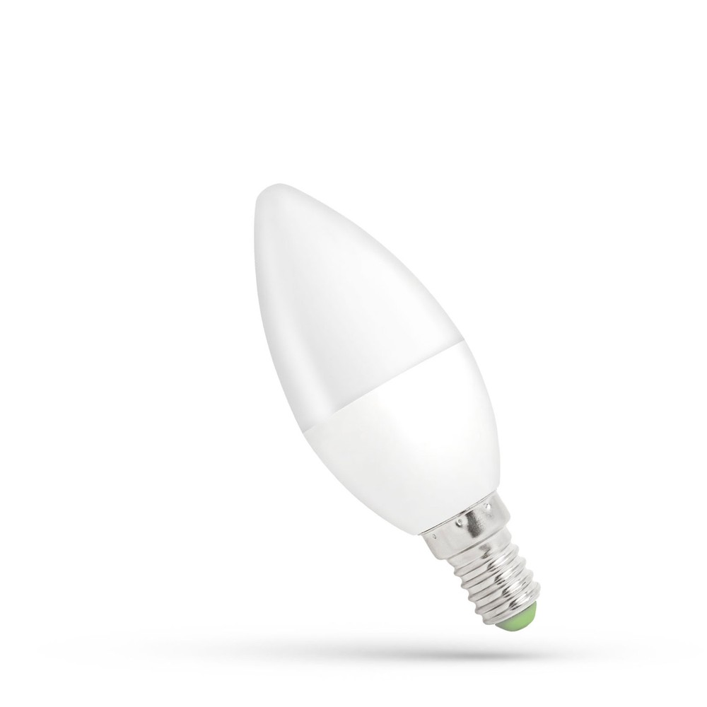 Spectrum 6W LED pære - C37, E14, 520lm, RA80, hvid, 230V