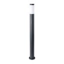 Pullertlampe E27 - Rustfrit Stål Hus (110cm), Grå, IP44 - Vejrbestandig udendørslampe til haven