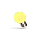 Spectrum 1W LED dekorationspære - Gul, G45, E27, 230V, RA80