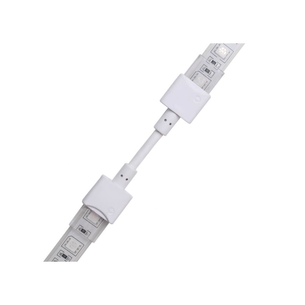 Vandtæt samler med ledning til LED strip - 10mm, RGB, IP68, 5V-24V