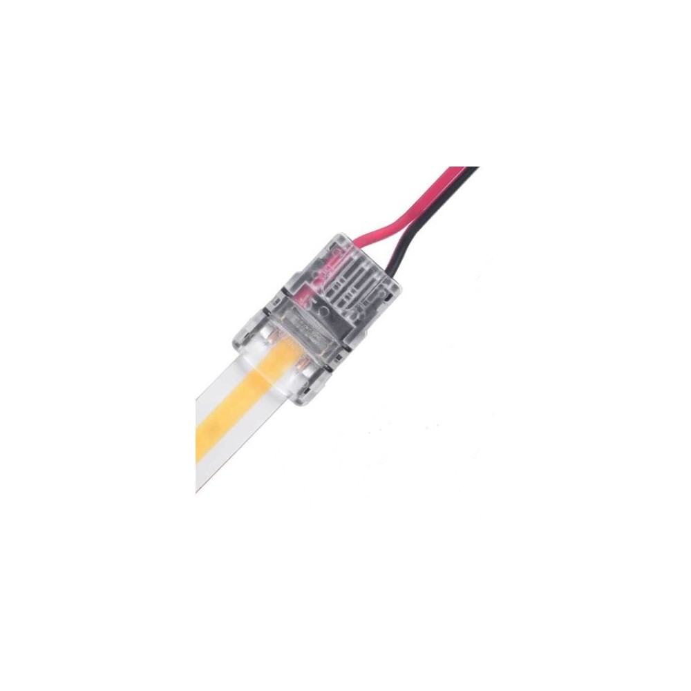 LED strip til løse ledninger - 10mm, COB, enkeltfarvet, IP20, 5V-24V