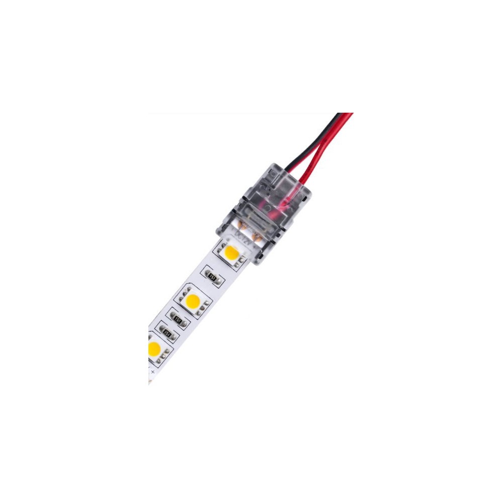 LED strip til løse ledninger - 10mm, enkeltfarvet, IP65, 5V-24V (180 cm)