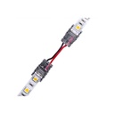 Samler med ledning til LED strip - 10mm, enkeltfarvet, vandtæt, 5V-24V
