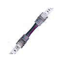 Samler med ledning til LED strip - 10mm, RGB, Vandtæt, 5V-24V