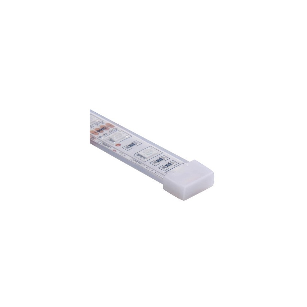 Silikone endeprop til LED strip - 12mm, IP67 og IP68 vandtæt