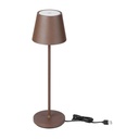 LED bordlampe med touch-funktion og dæmpning, 1,5W, 3000K, IP54, i sandfarvet Corten hus