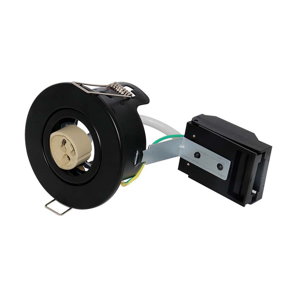 Indbygningsspot V-Tac - Sort GU10, IP20, 230V, 3 års producentgaranti