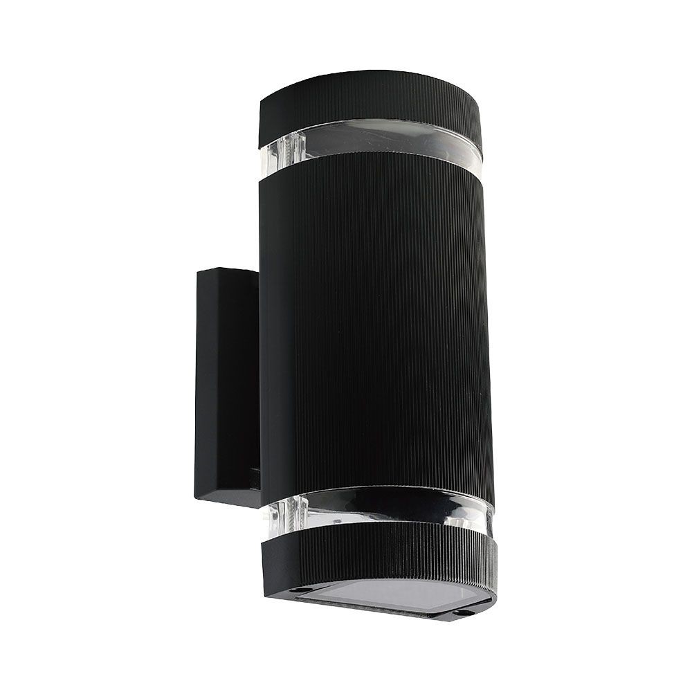 Sort LED Væglampe E27 IP44 V-Tac Pro med 3 års garanti