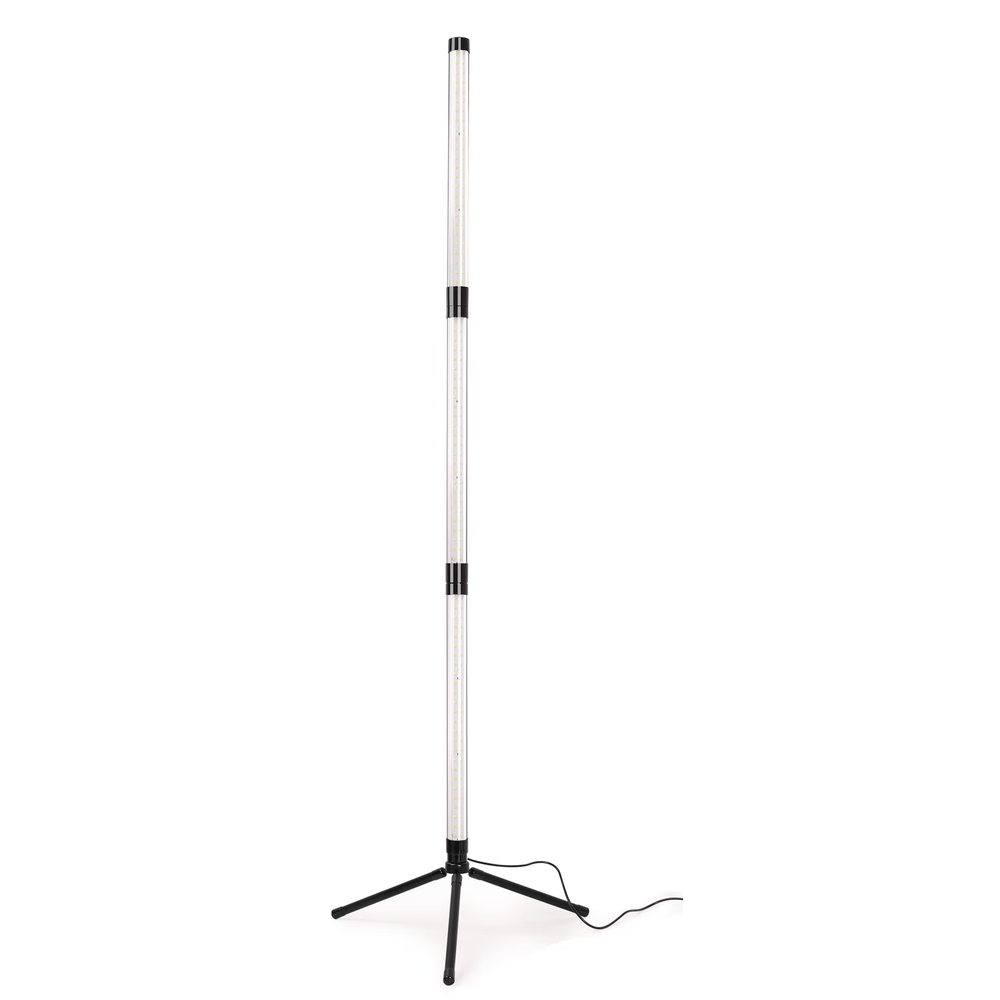 Vækstlys med stativ - 38W, Justerbar, 3 lamper, timer, 4500lm