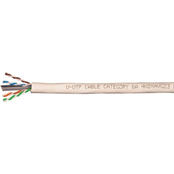 Datakabel U/UTP Kat.6A 4x2xAWG23 LSZH Dca T500 hvid