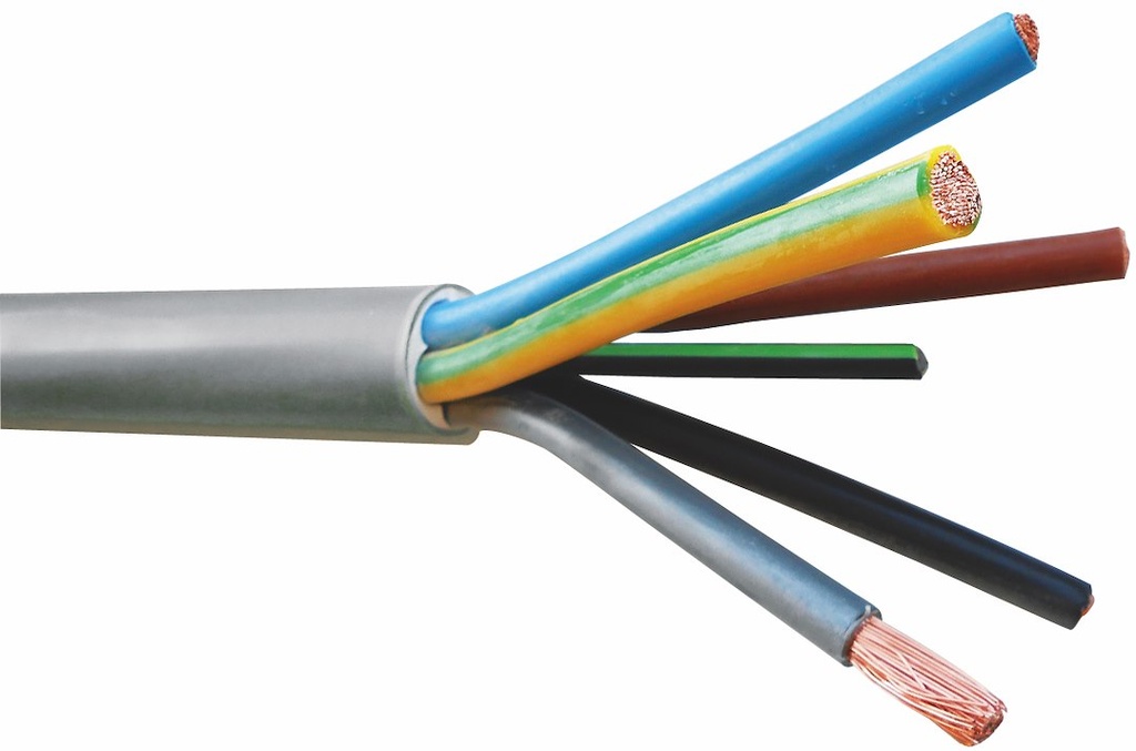 INST.KABEL HF 5X10 GRÅ   T500