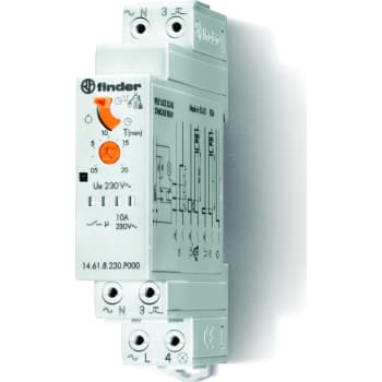 Trappeautomat 16A 230V, 30S-20M, 3 funktioner, fjederterminal
