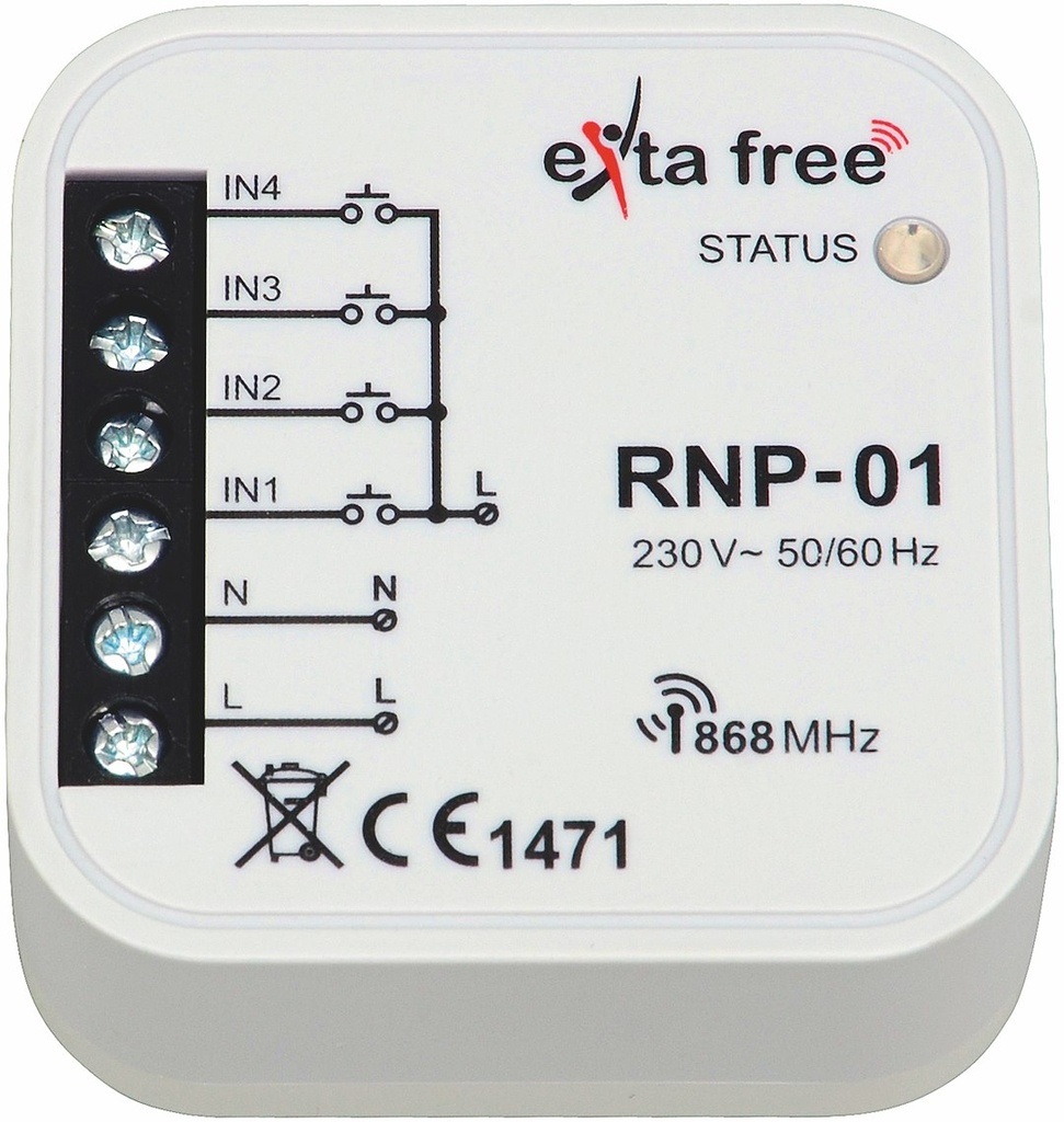 SENDER 4-KANAL 230V 868MHZ