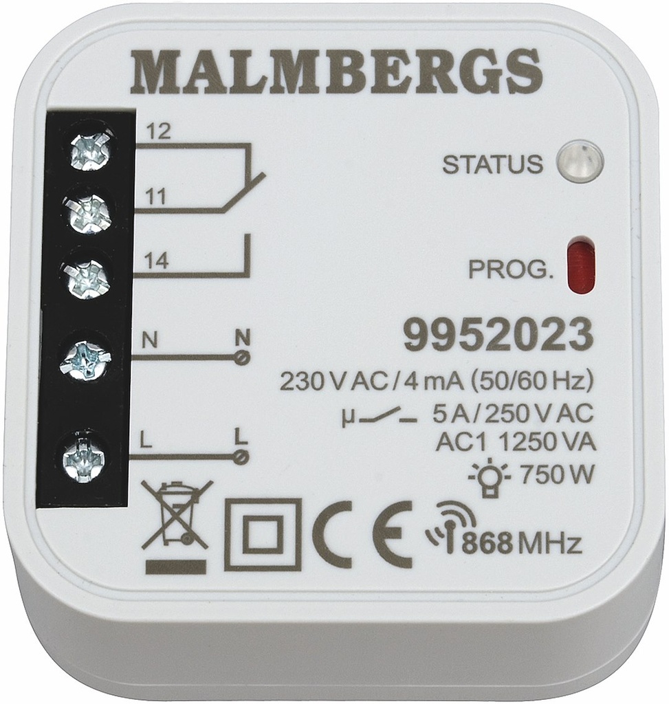 MOTTAGARE 868MHZ 1 UTG